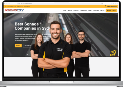 Signs City Sydney Pty Ltd – Website Design